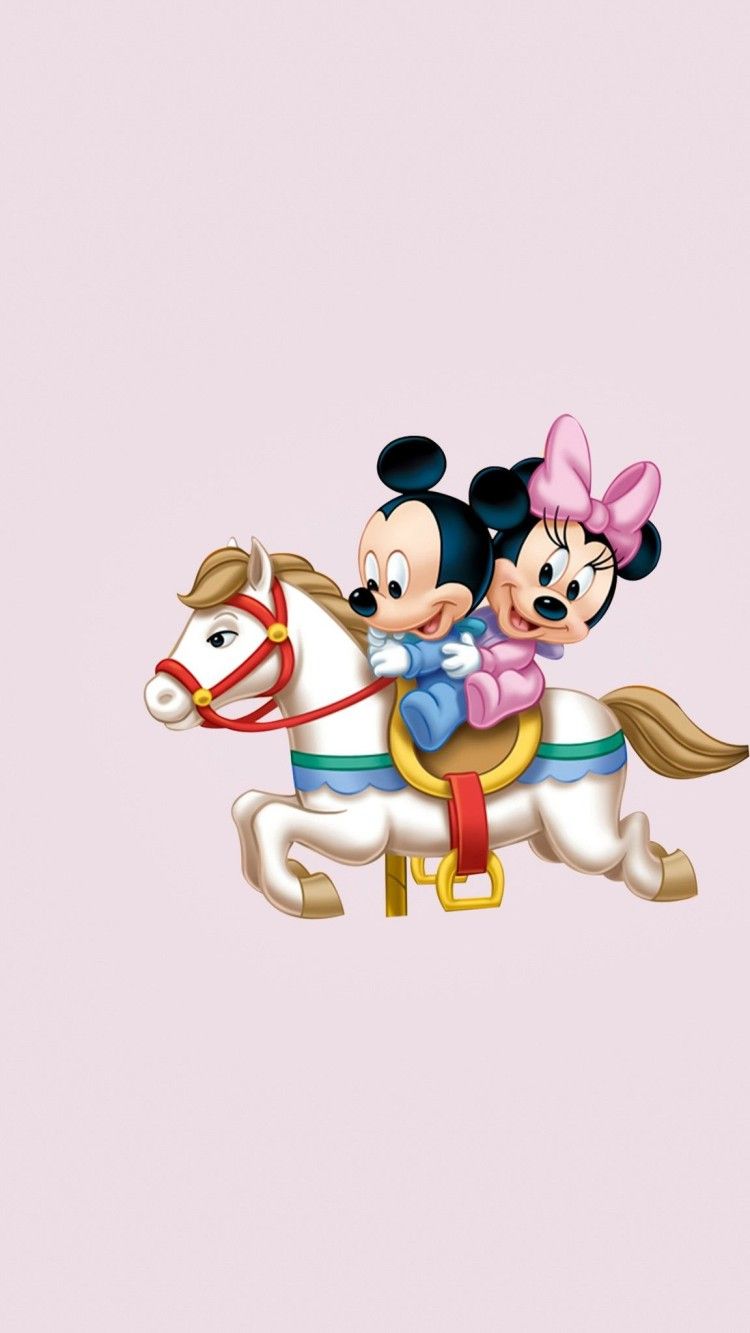 Mickey Mouse Disney Aesthetic Wallpaper : Riding The Horse Wallpaper