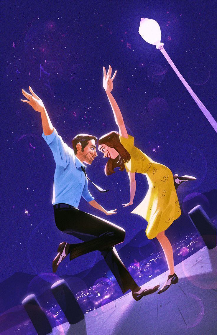 A couple dancing in the dark with stars - Dance