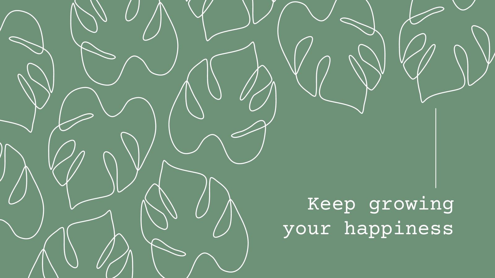 Keep growing your happiness - Sage green, green