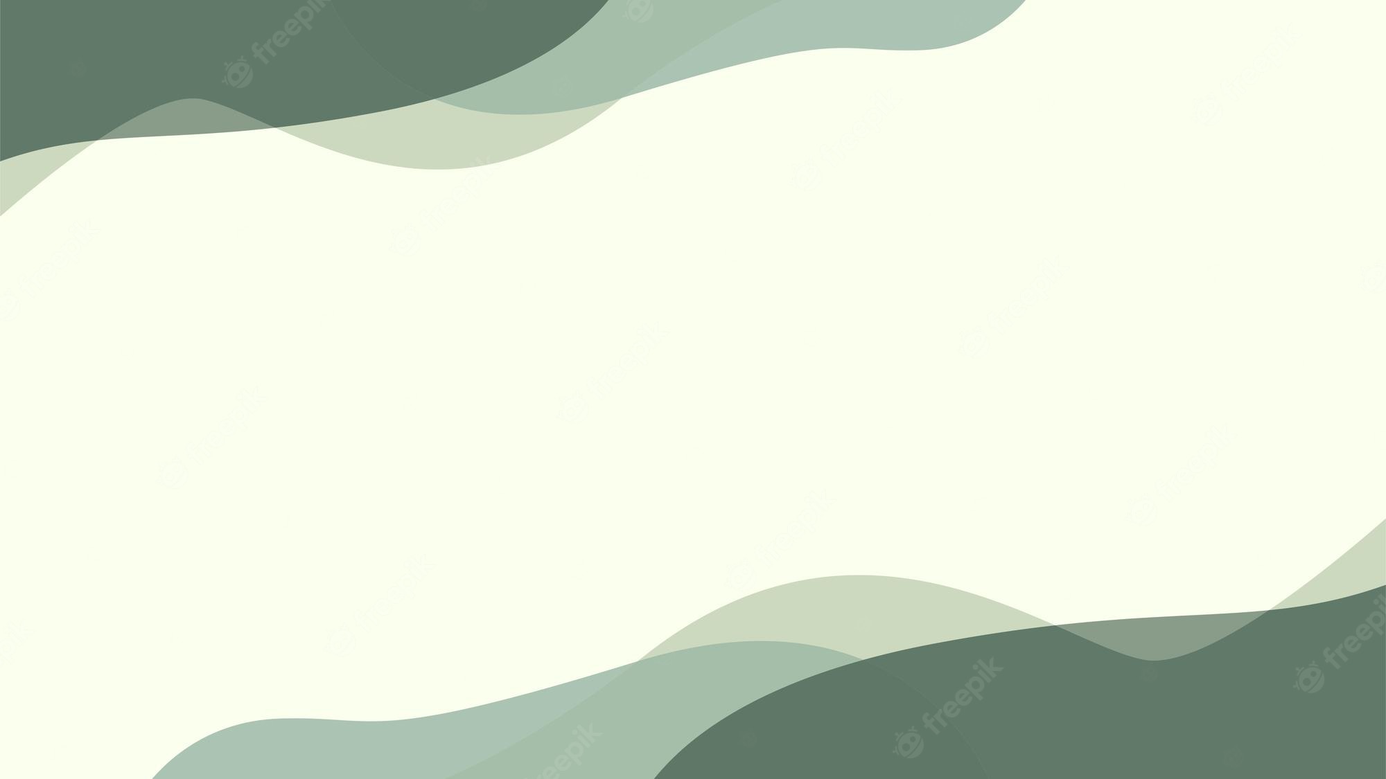 A green and white wave background - Sage green