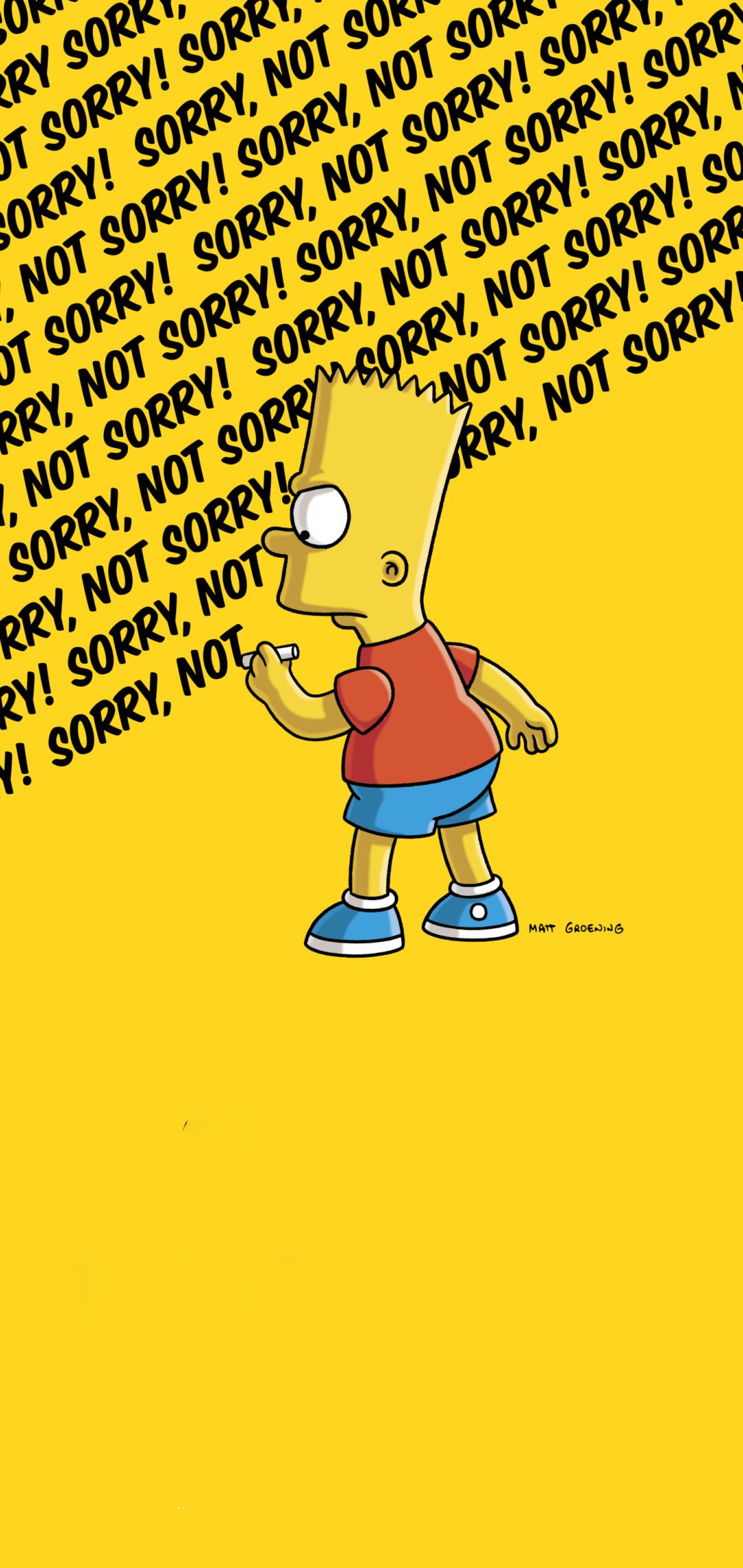 The simpsons wallpaper with a yellow background - The Simpsons