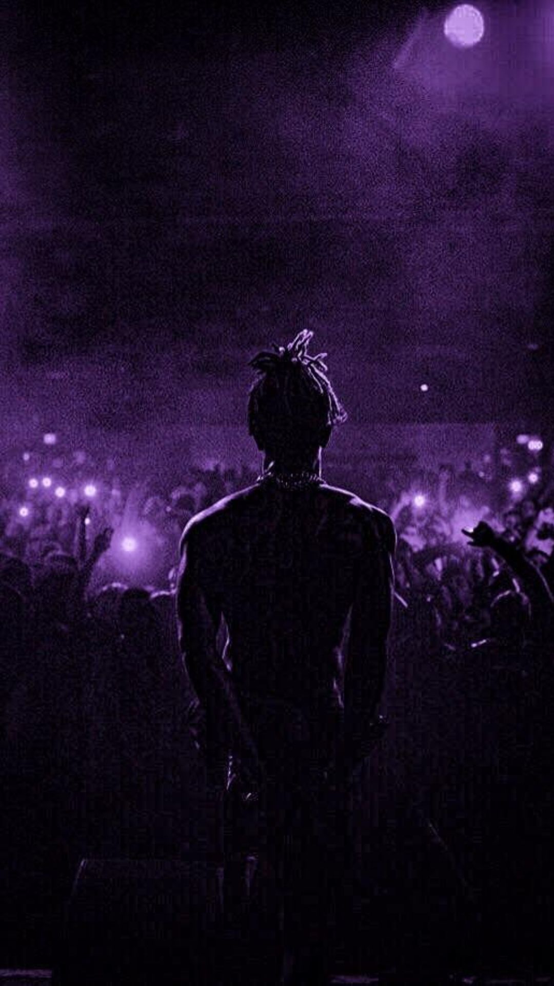 IPhone wallpaper with Travis Scott in front of a crowd - XXXTentacion