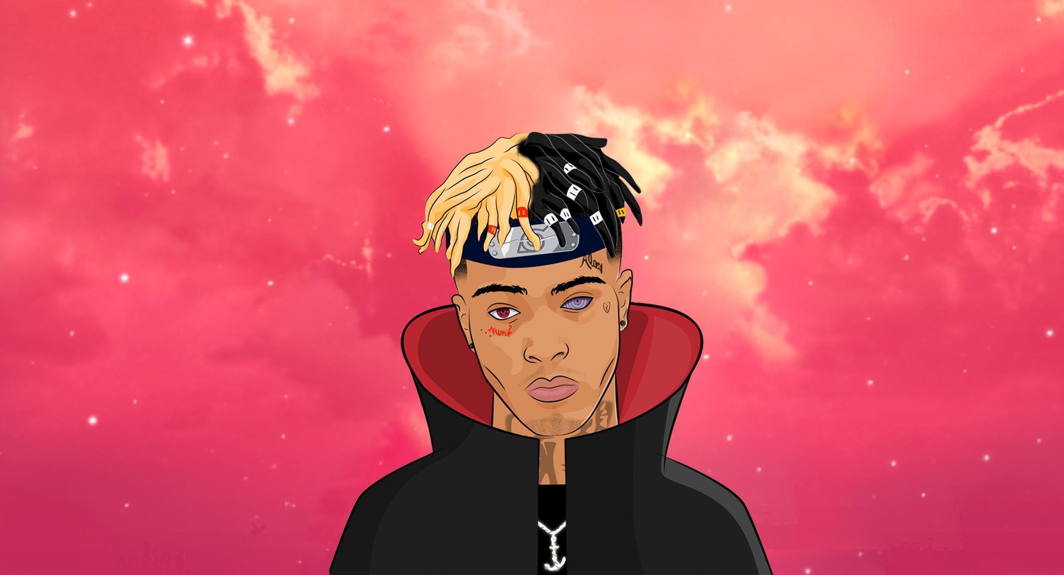 A cartoon character with an afro hairstyle - XXXTentacion