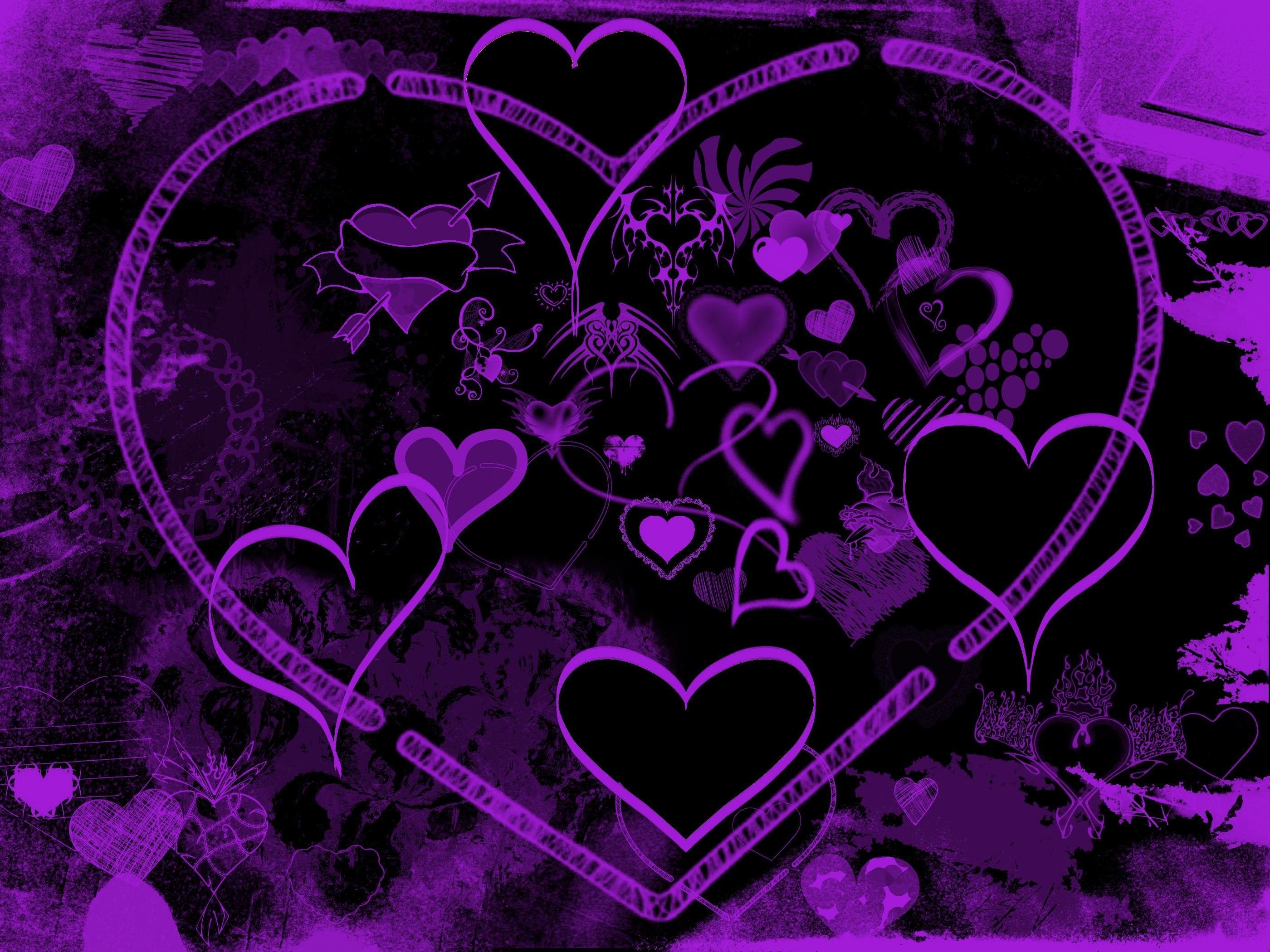 Purple Love Wallpaper and Background 4K, HD, Dual Screen