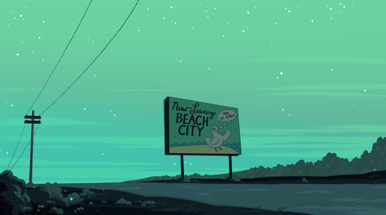 A sign that says beach city on it - Mint green, pastel green