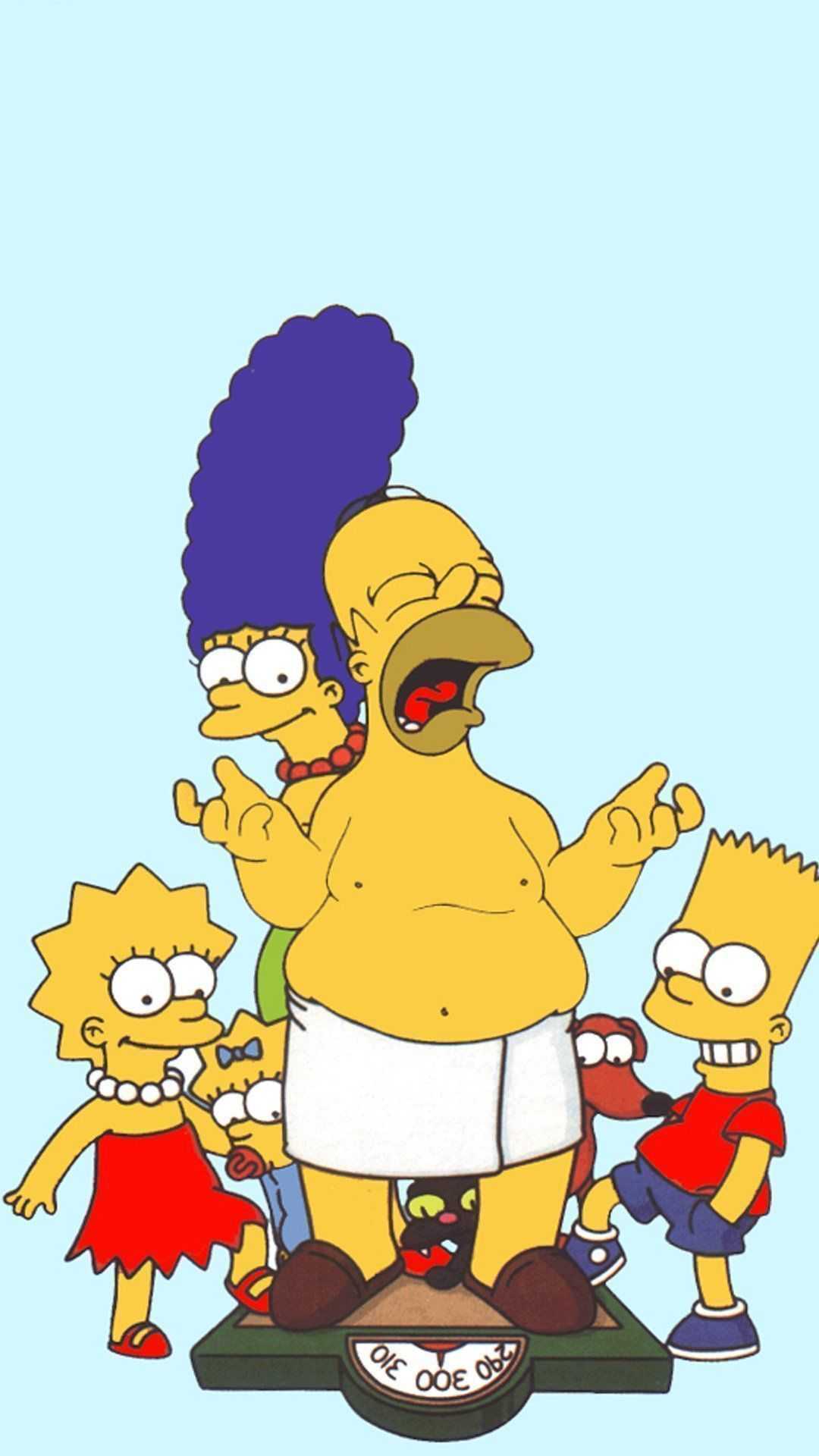 Simpson family iPhone 8 wallpaper with high-resolution 1080x1920 pixel. You can use this wallpaper for your iPhone 5, 6, 7, 8, X, XS, XR backgrounds, Mobile Screensaver, or iPad Lock Screen - The Simpsons