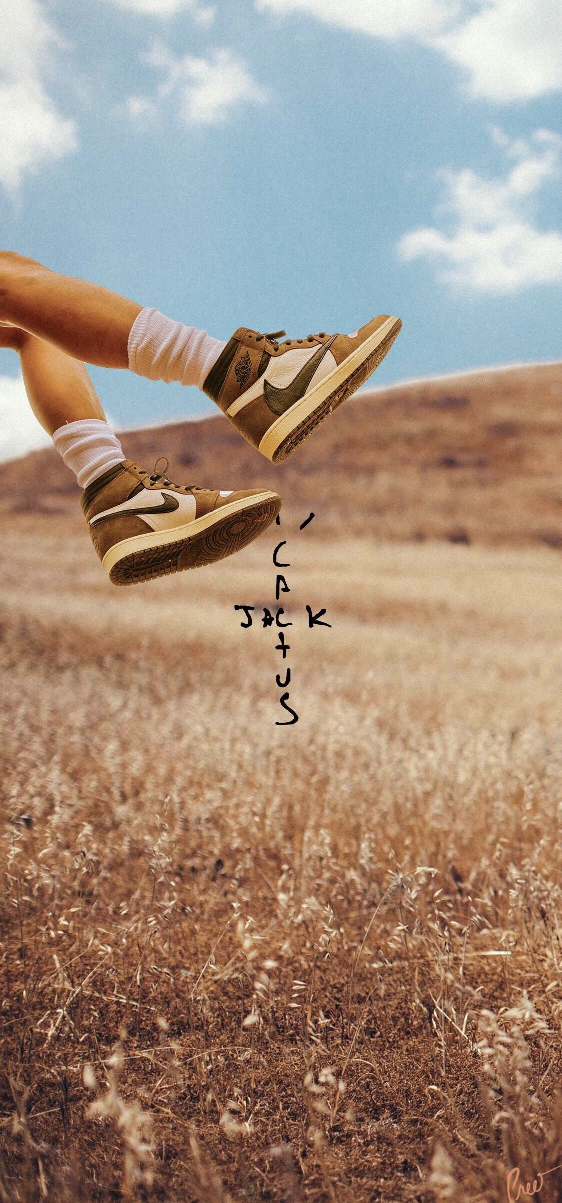 A person is jumping in the air - Shoes