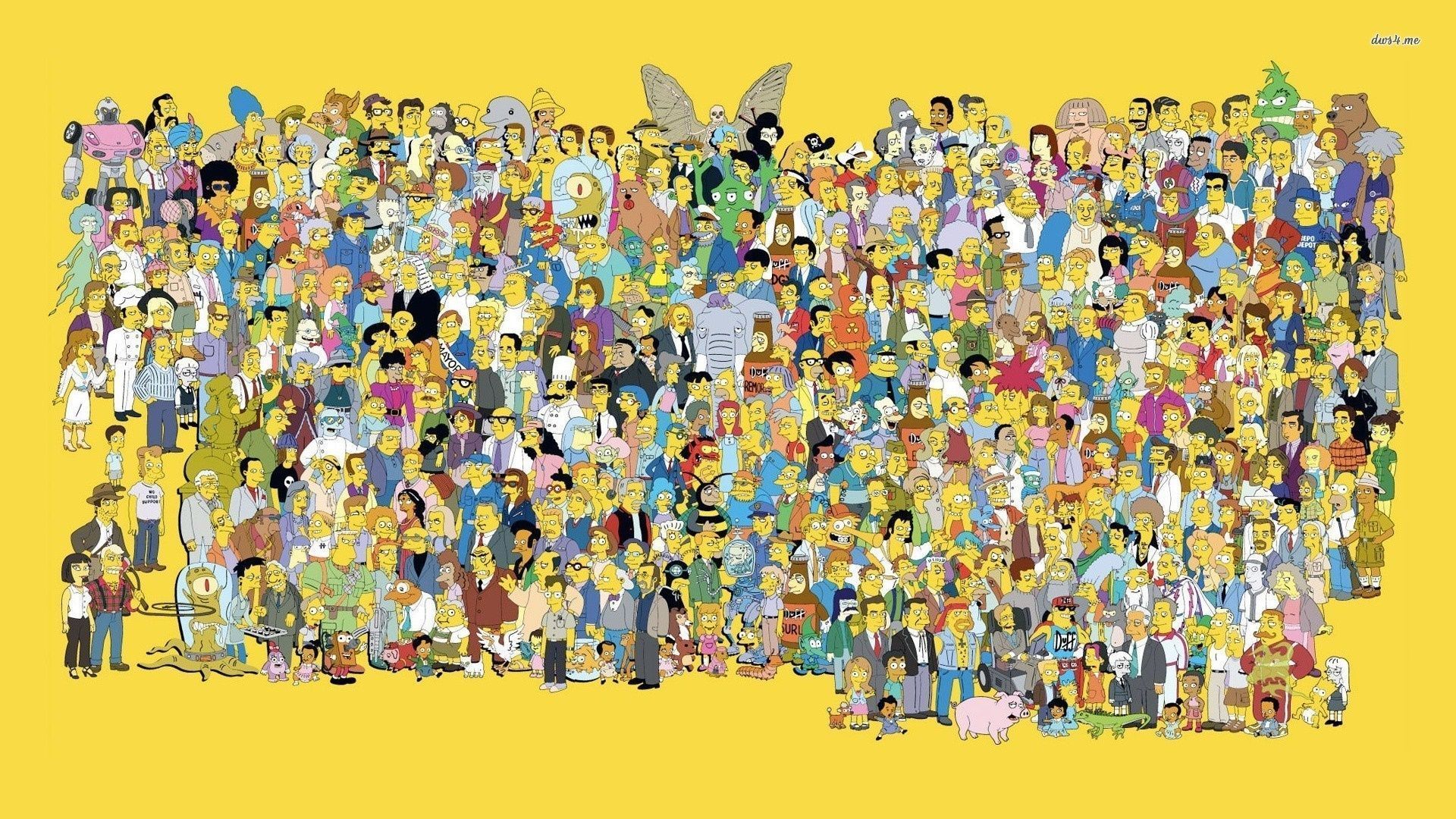 The simpsons family portrait - The Simpsons, Lisa Simpson, Bart Simpson