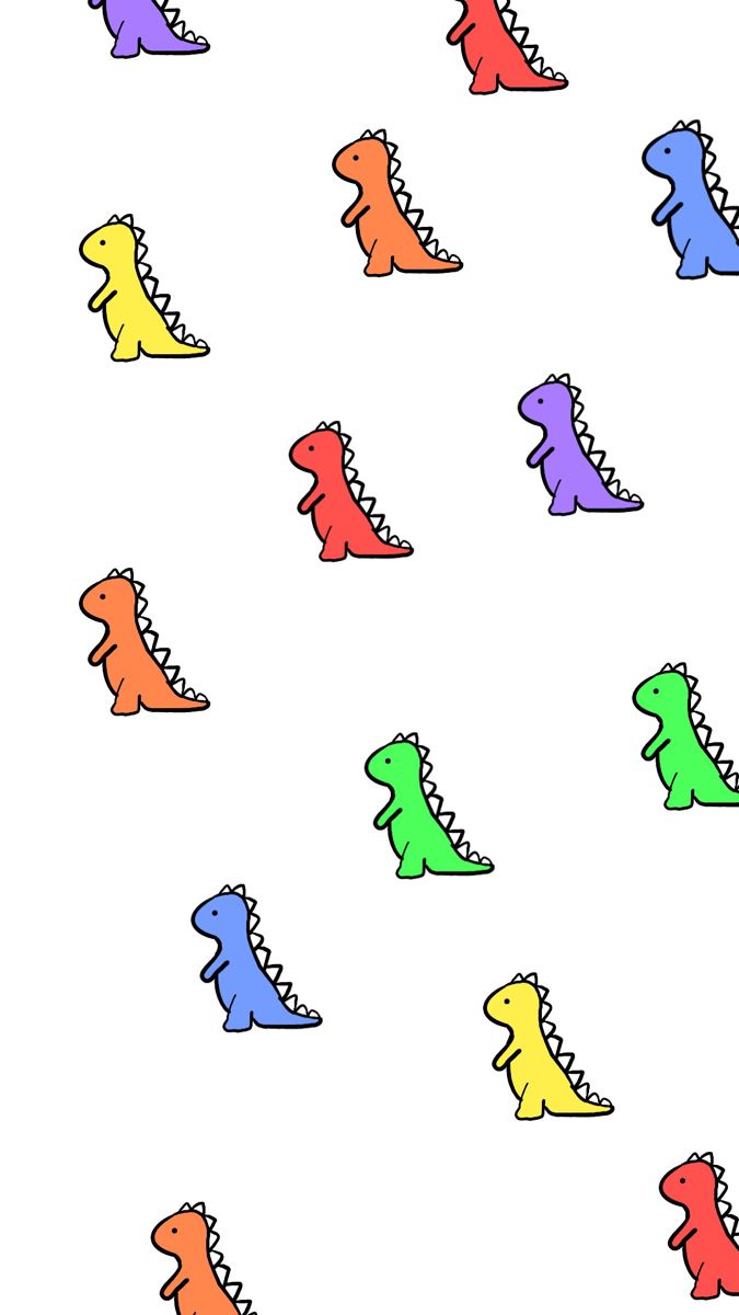 Dinosaurs are colorful. Wallpaper iphone cute, iPhone wallpaper pattern, Pretty wallpaper iphone