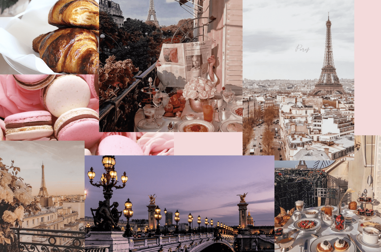 paris aesthetic collage