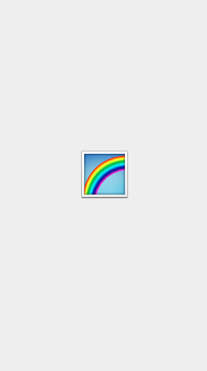 A rectangular rainbow on a white background - Gay