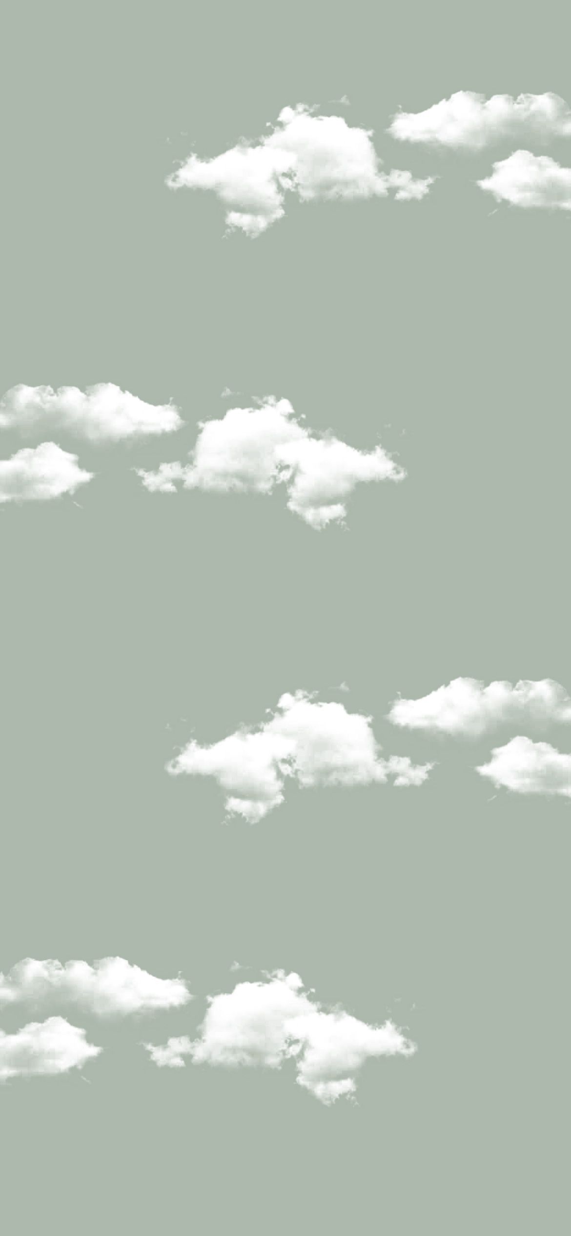 Sage Green Aesthetic Wallpaper : Cloud Sage Green Sky Wallpaper