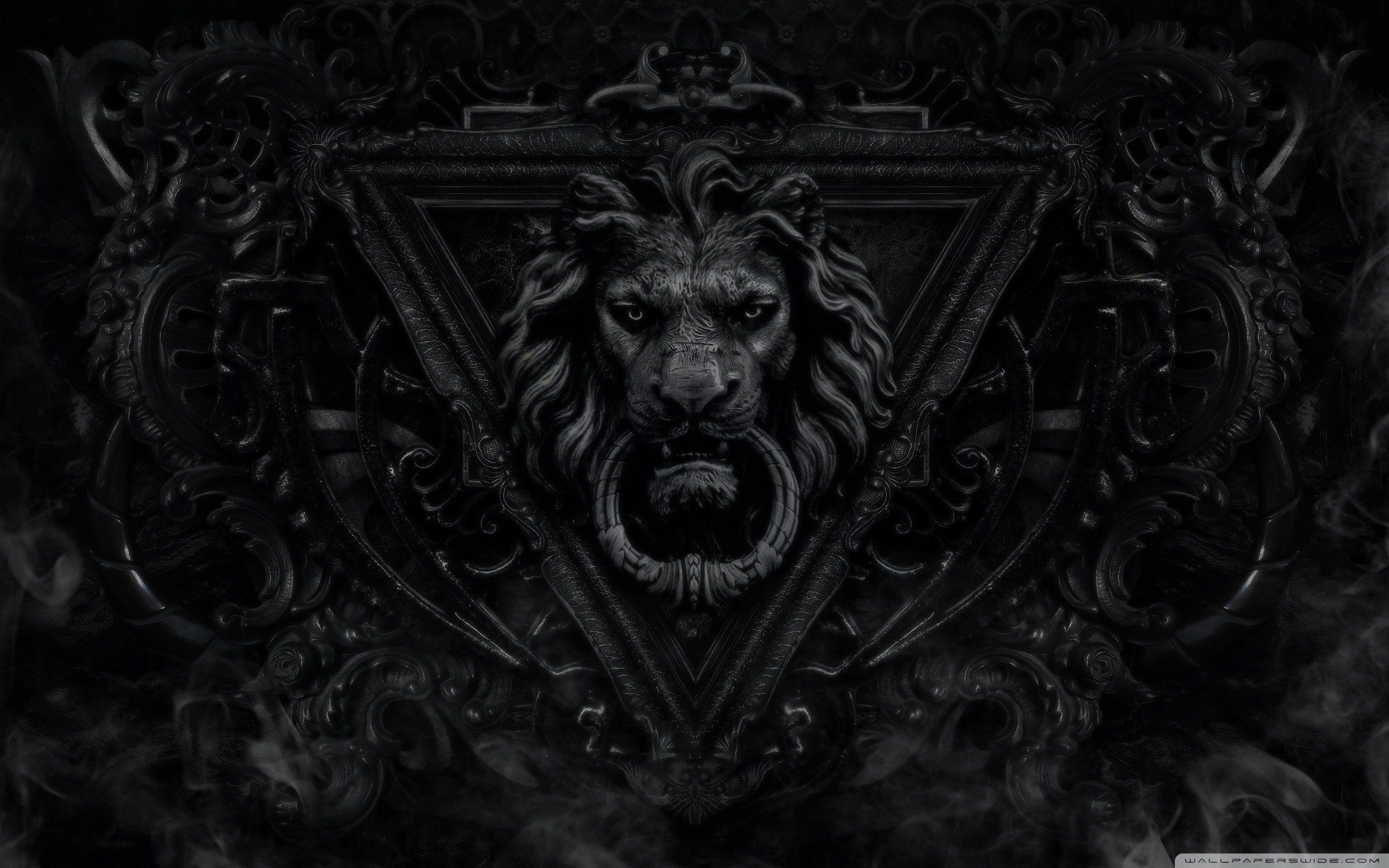Lion wallpaper black and white - Gothic, lion