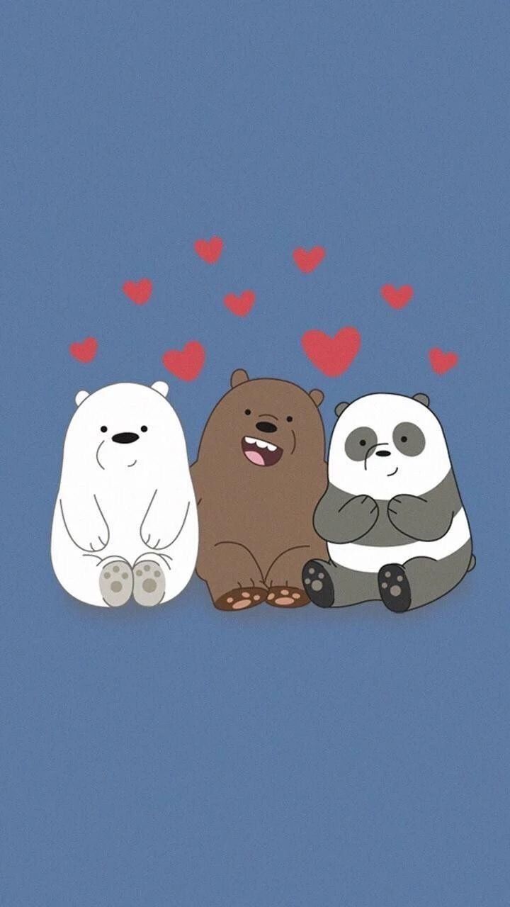 We bare bears wallpaper for iPhone and Android phone - We Bare Bears