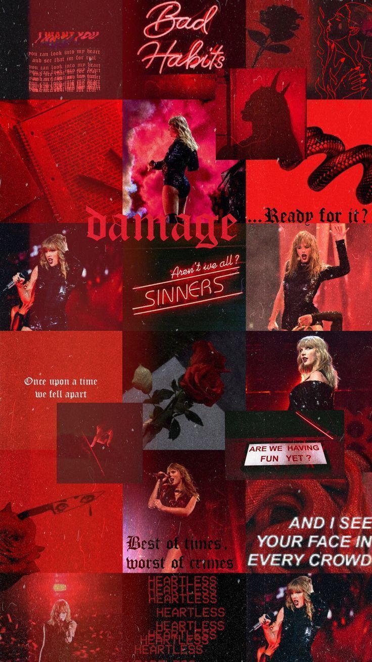 Aesthetic wallpaper for phone of Taylor Swift's Red album - Taylor Swift