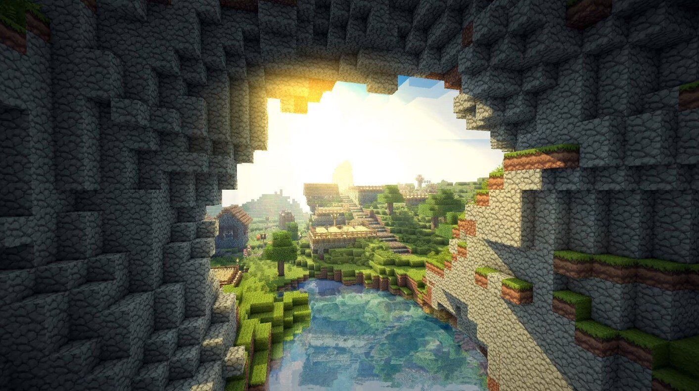 Minecraft is a sandbox game that allows players to build and explore - Minecraft