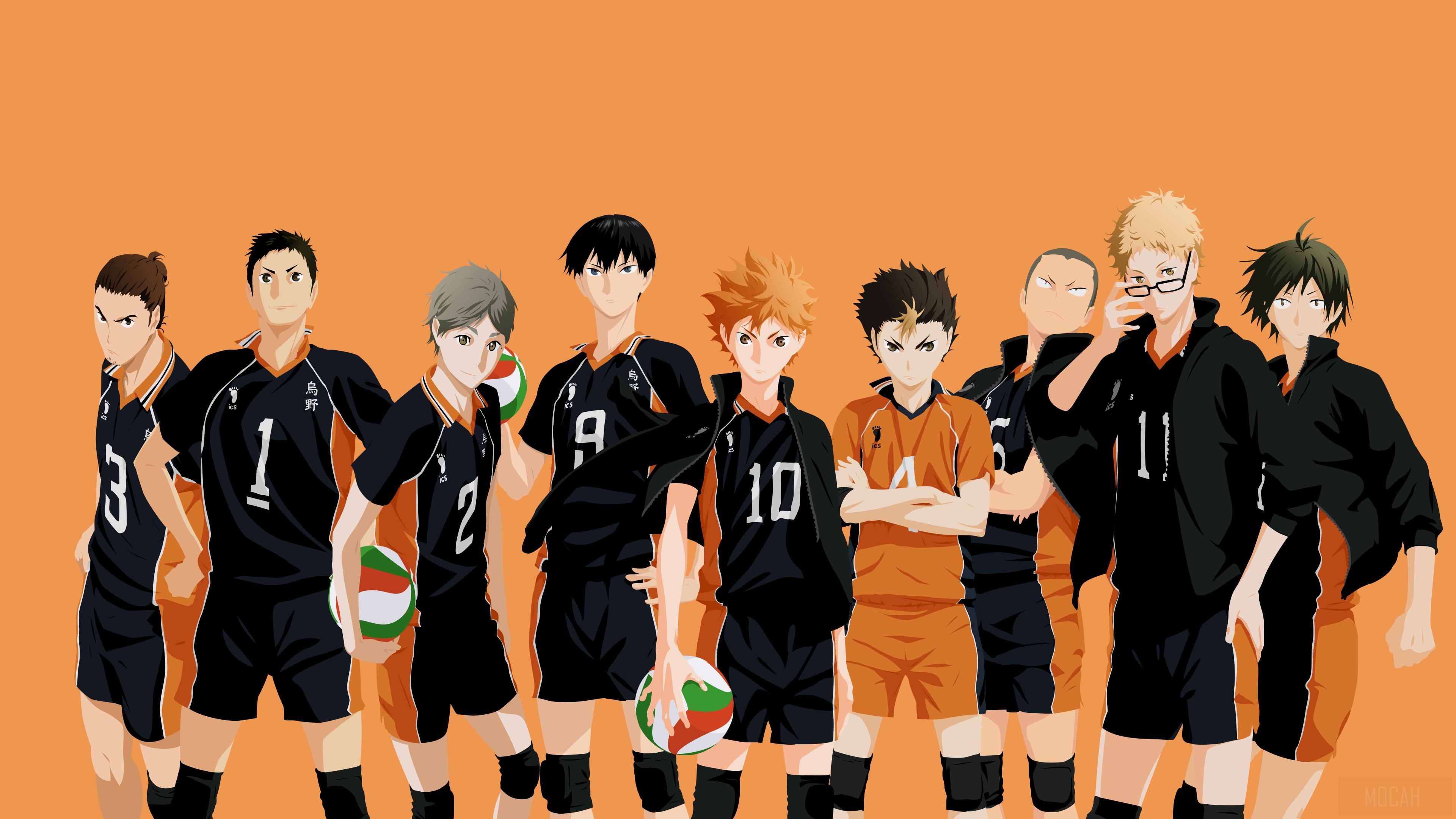 Haikyuu, Anime, Karasuno, Volleyball, Team 4k Gallery HD Wallpaper