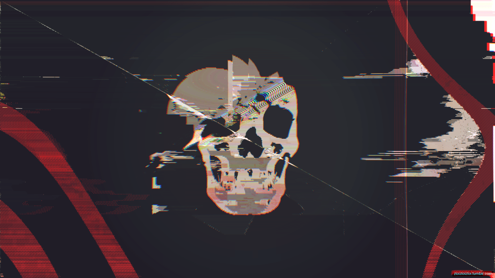 1920x1080 glitch art skull abstract cyberpunk webpunk wallpaper JPG 625 kB Gallery HD Wallpaper