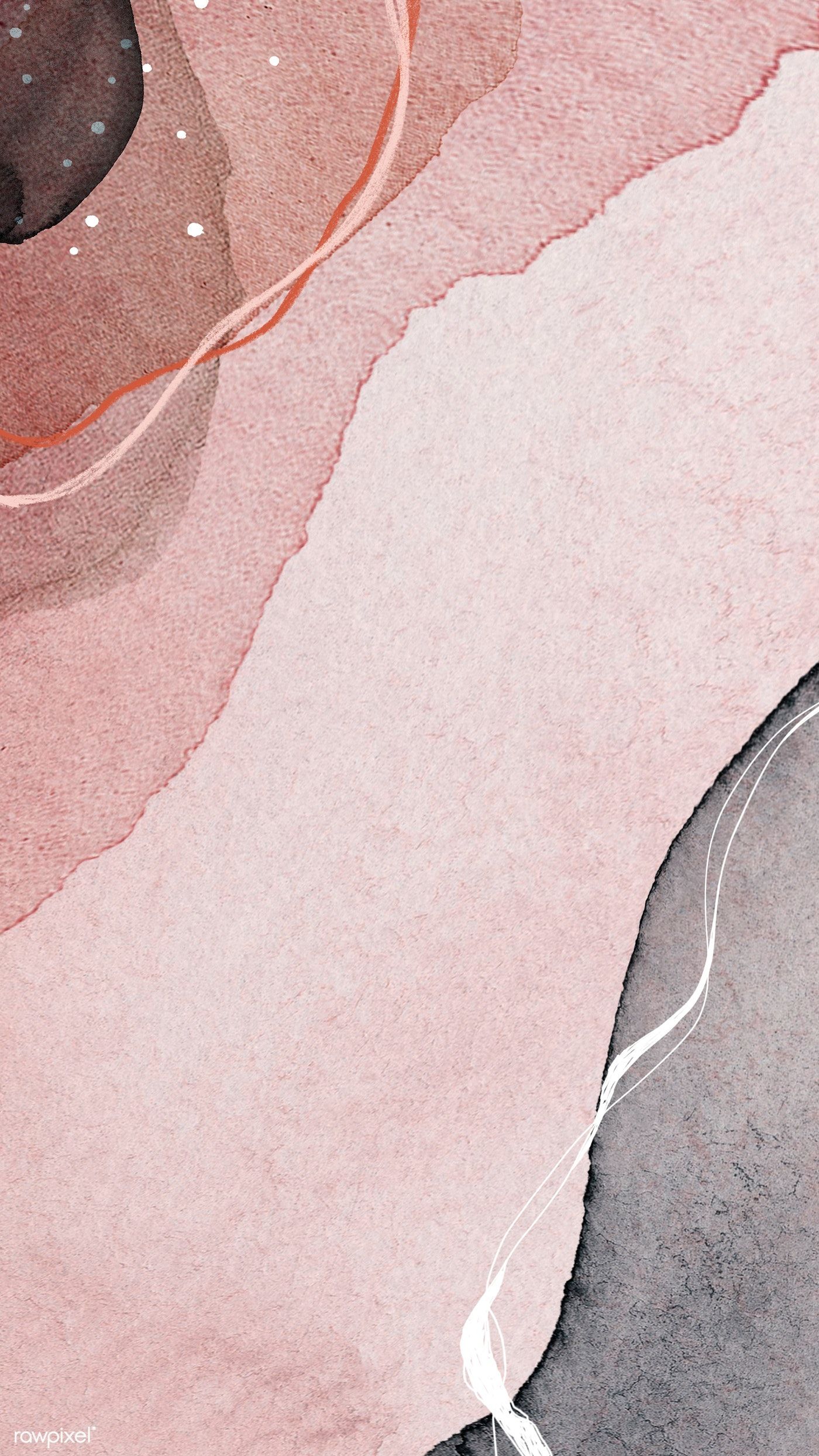 A painting of pink and gray water - Abstract