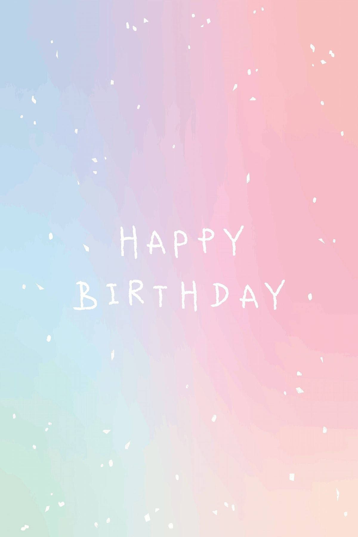 Download Aesthetic Happy Birthday Sparkles Wallpaper