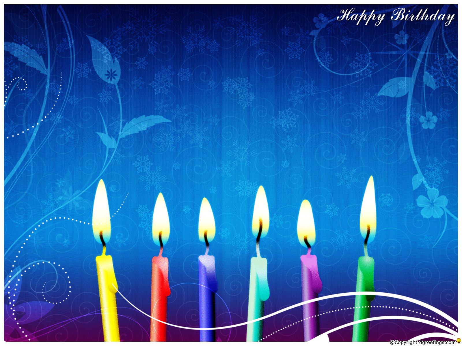 A picture of four candles on top - Birthday