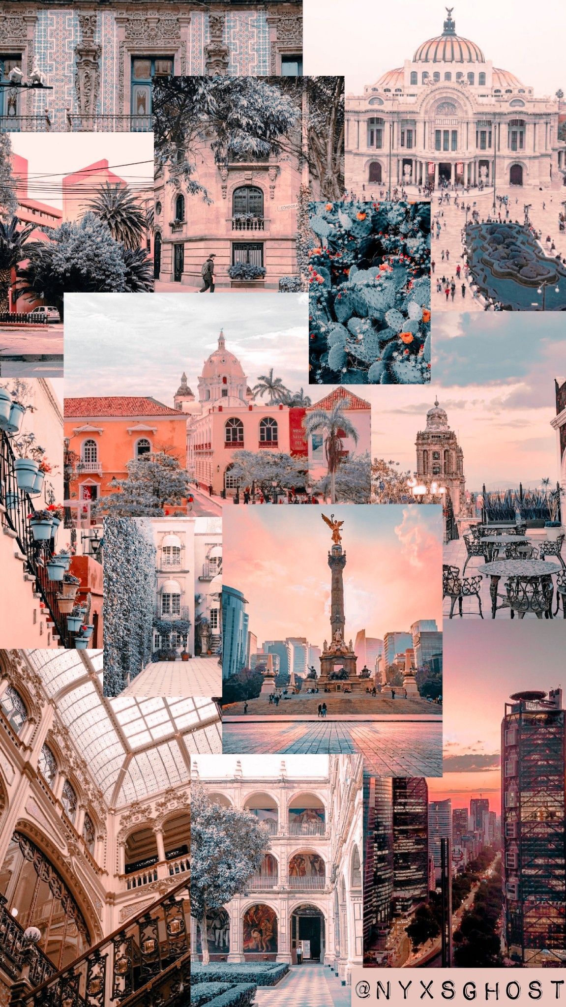 Mexico City Aesthetic Wallpaper. Mexico wallpaper, City aesthetic, Latina aesthetic wallpaper