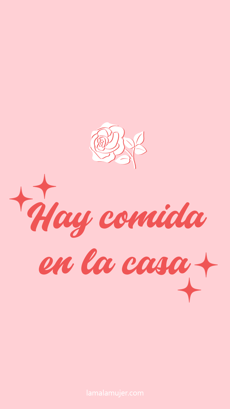 A pink background with the words, hay como en la casa - Mexico