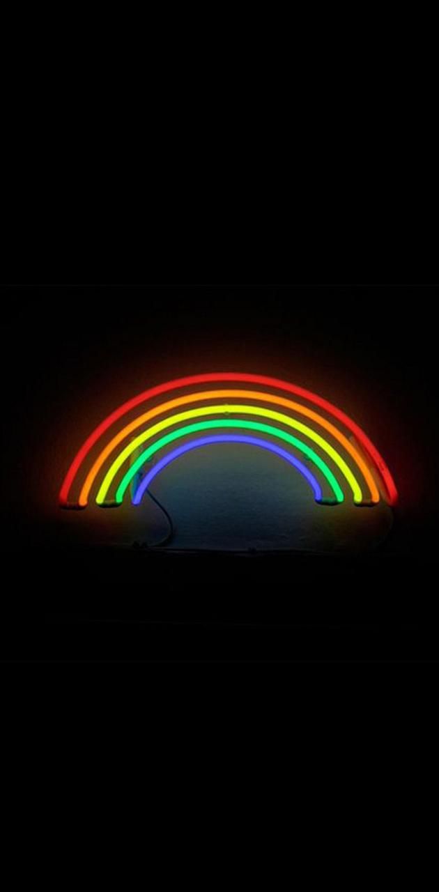 A neon rainbow in the dark - LGBT