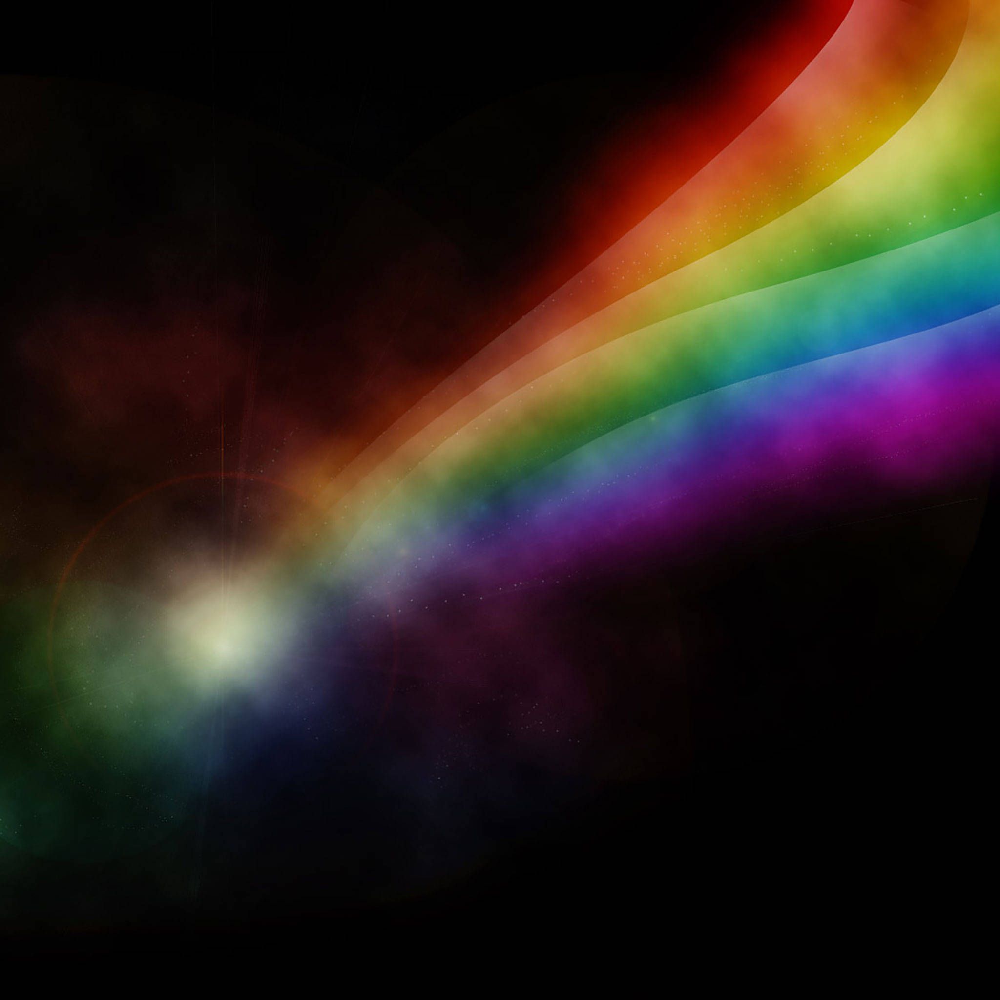 A rainbow colored abstract wallpaper - Rainbows