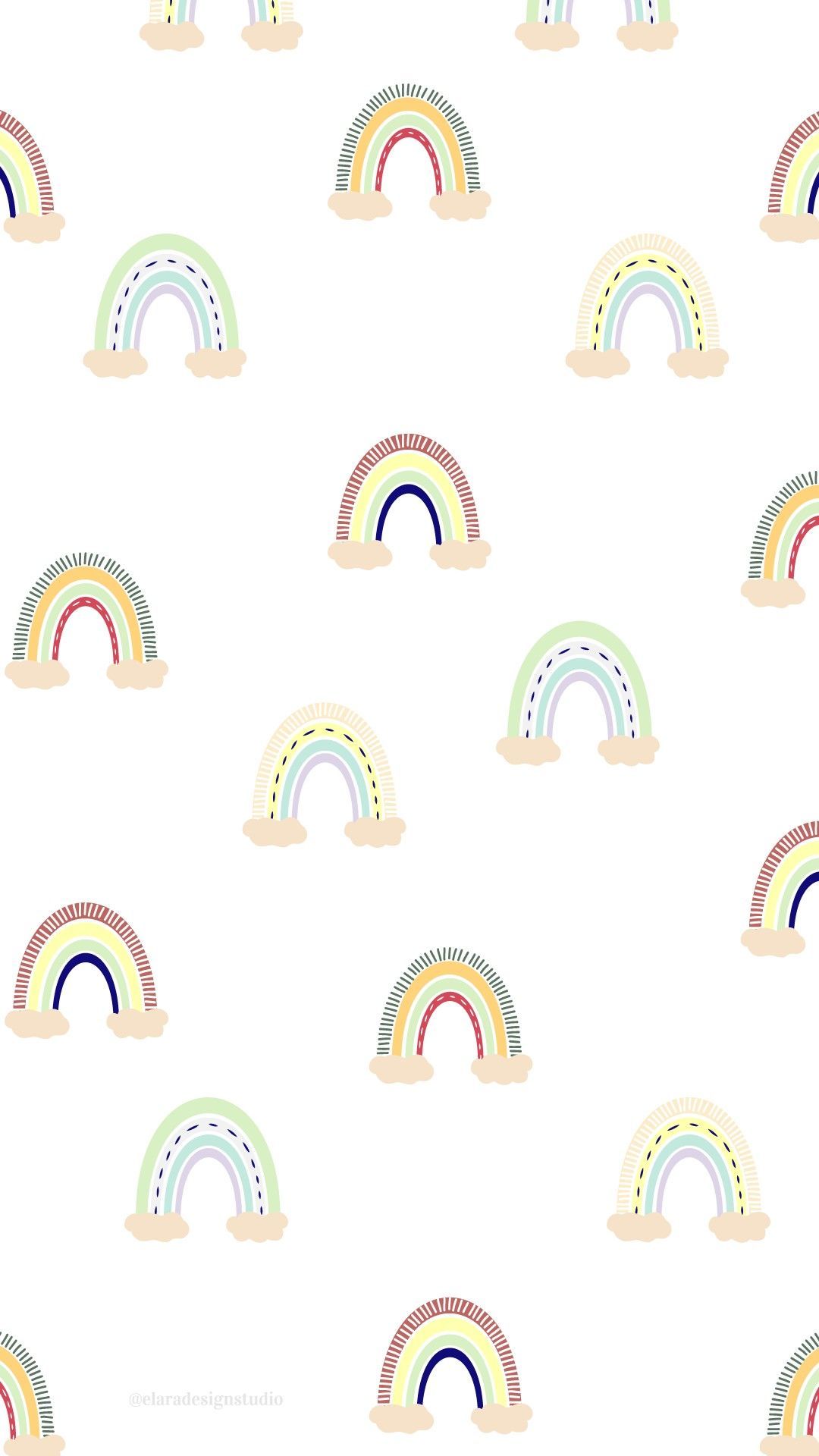 A free phone wallpaper for you all! I hope you like it as much as I do! - Rainbows