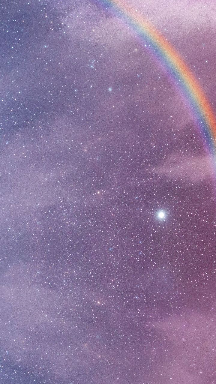 Free: Rainbow space phone wallpaper, pink