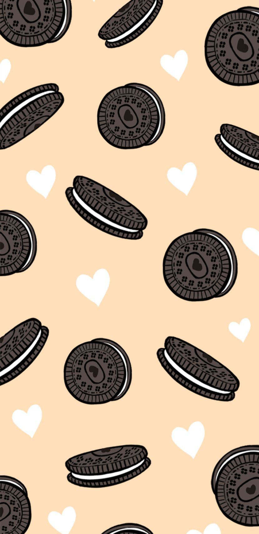 cookie, oreo, food, food lovers, cookie lovers, pastel colors, wallpaper, screensaver, iphone wallpaper,. Screen savers, Wallpaper iphone cute, Simple wallpaper