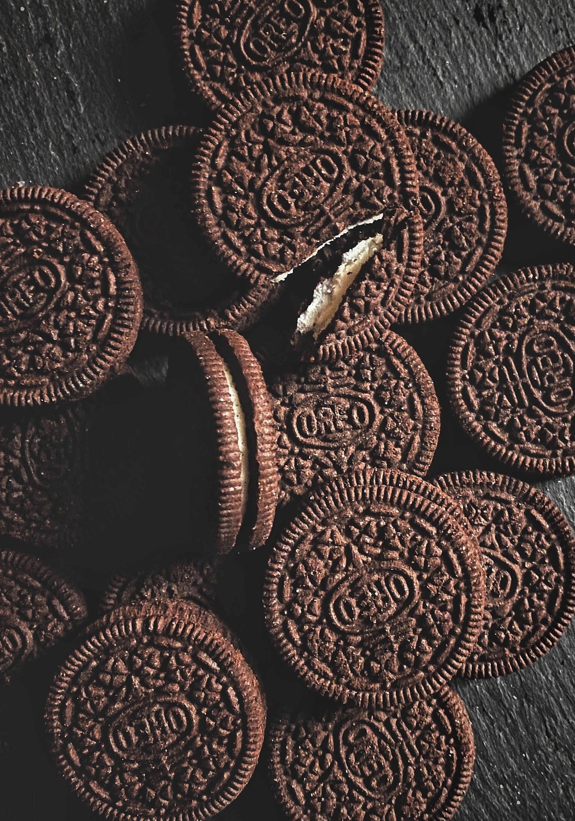 A bunch of oreos on the table - Oreo