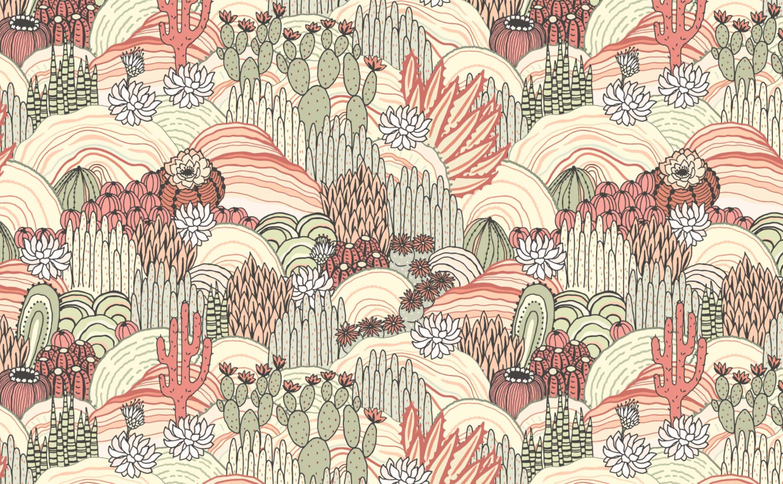 : cactus pattern fabric by kristin_g on spoonflower - custom printed fabrics - Cactus, desert