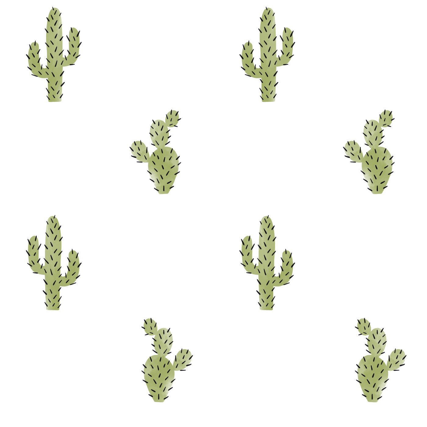 Cute Cactus Wallpaper by Love vs. Design