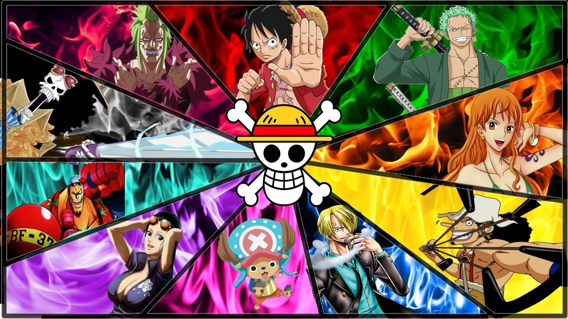 One Piece anime wallpaper with the Straw Hat Pirates - One Piece