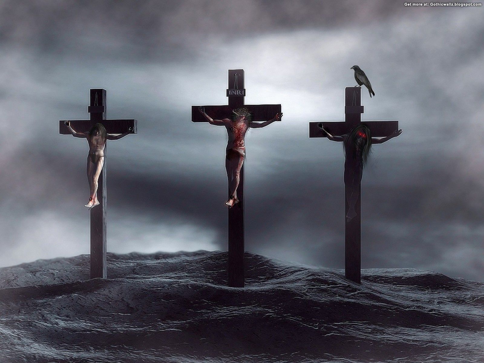 3 Crosses Wallpaper