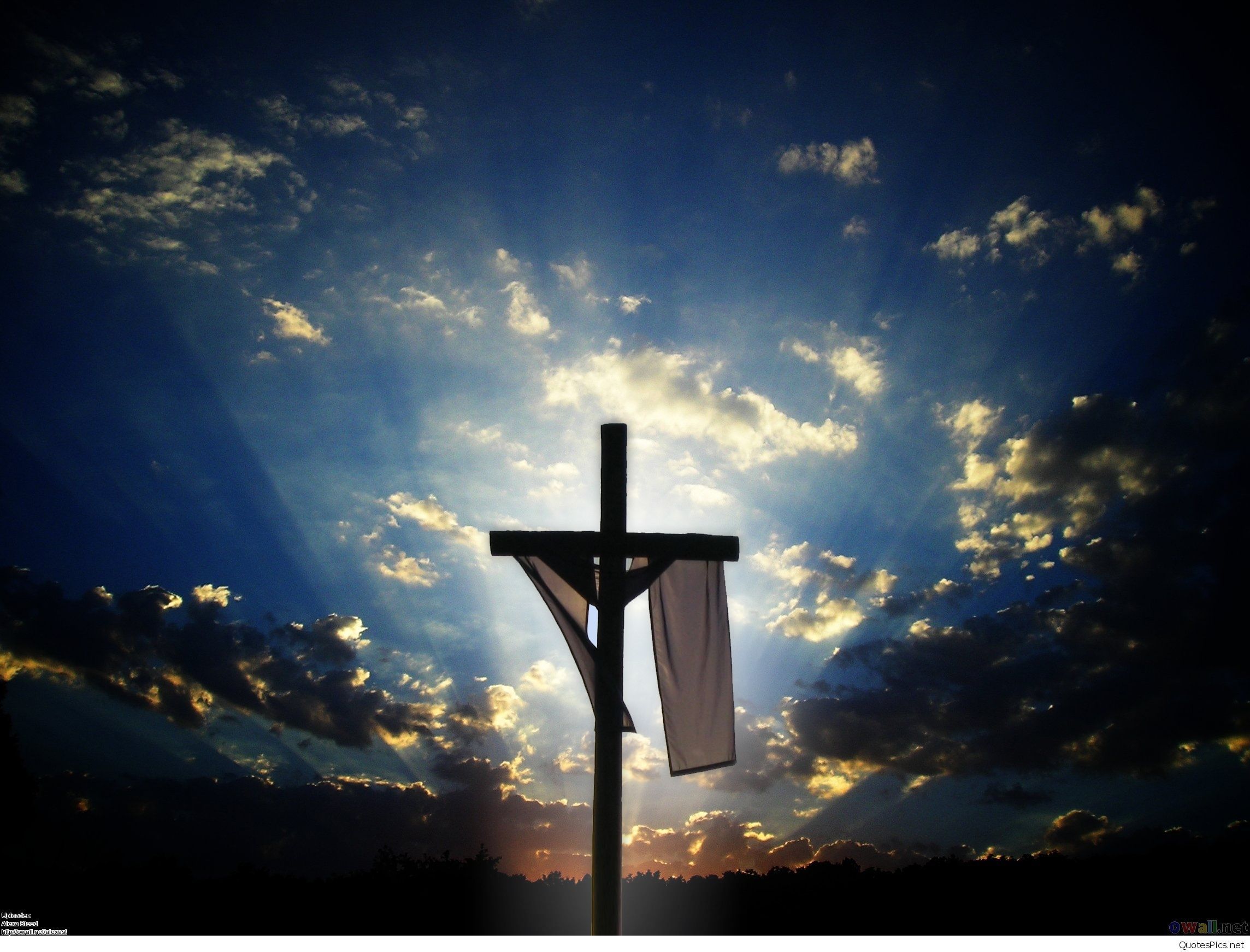 Cross with a sky background - Cross