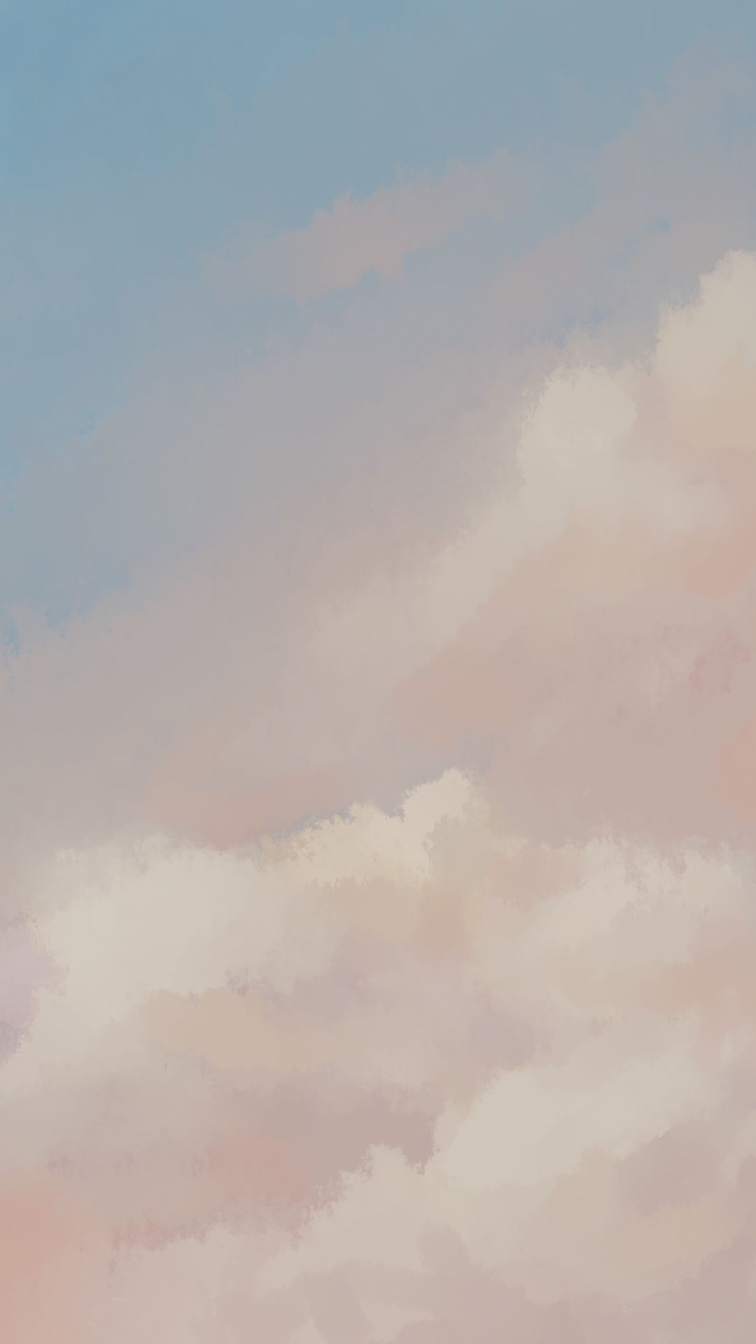 IPhone wallpaper of a cloudy sky in pastel colors - Calming