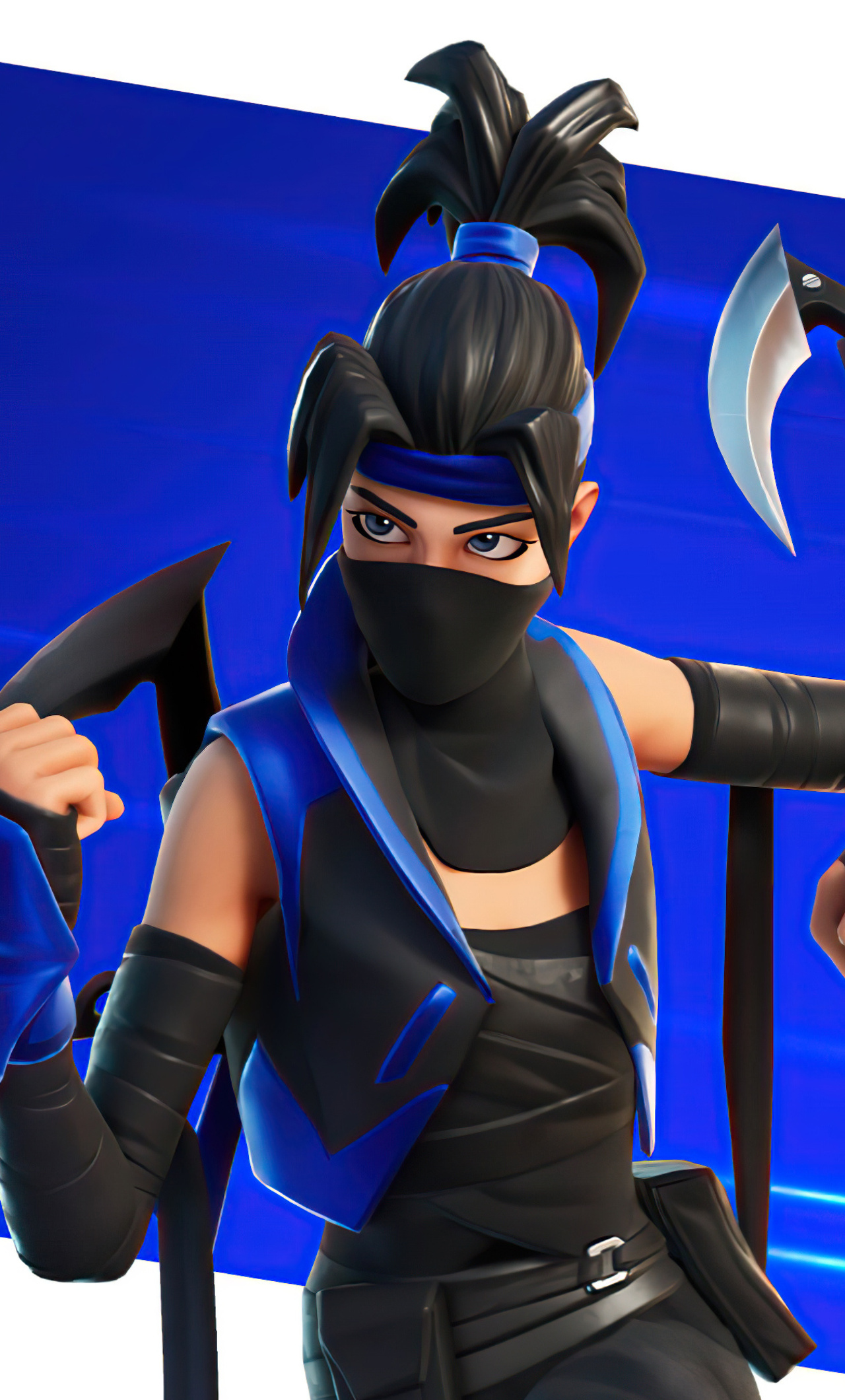 Indigo Kuno Outfit Fortnite iPhone HD 4k Wallpaper, Image, Background, Photo and Picture