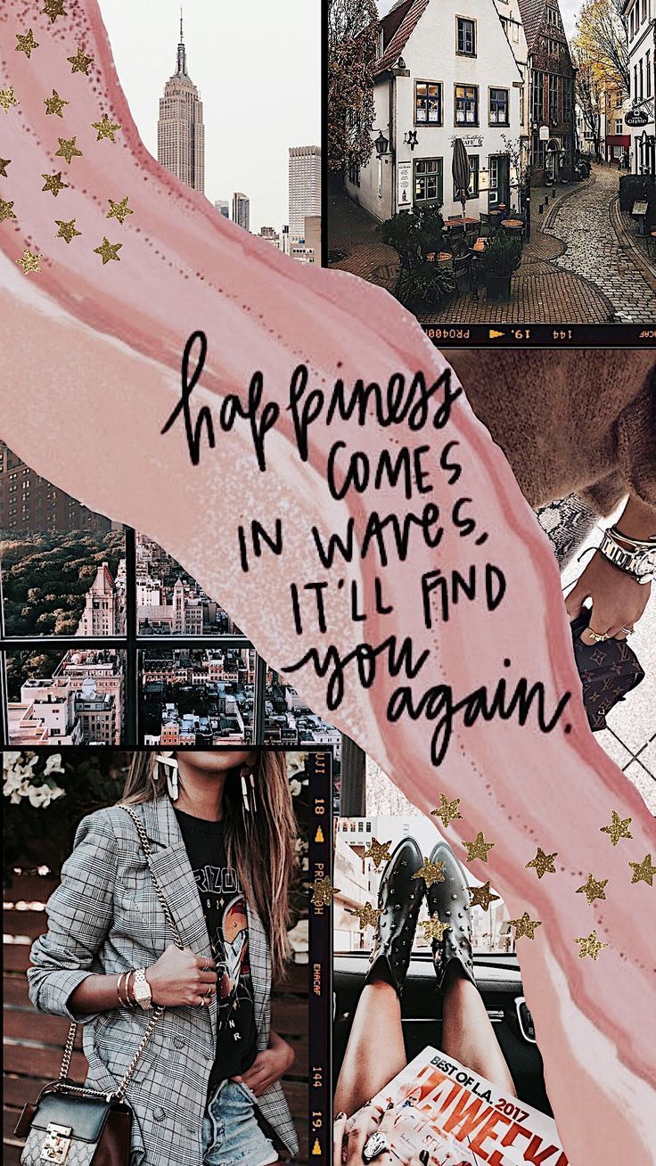 Collage of photos with a quote that says 