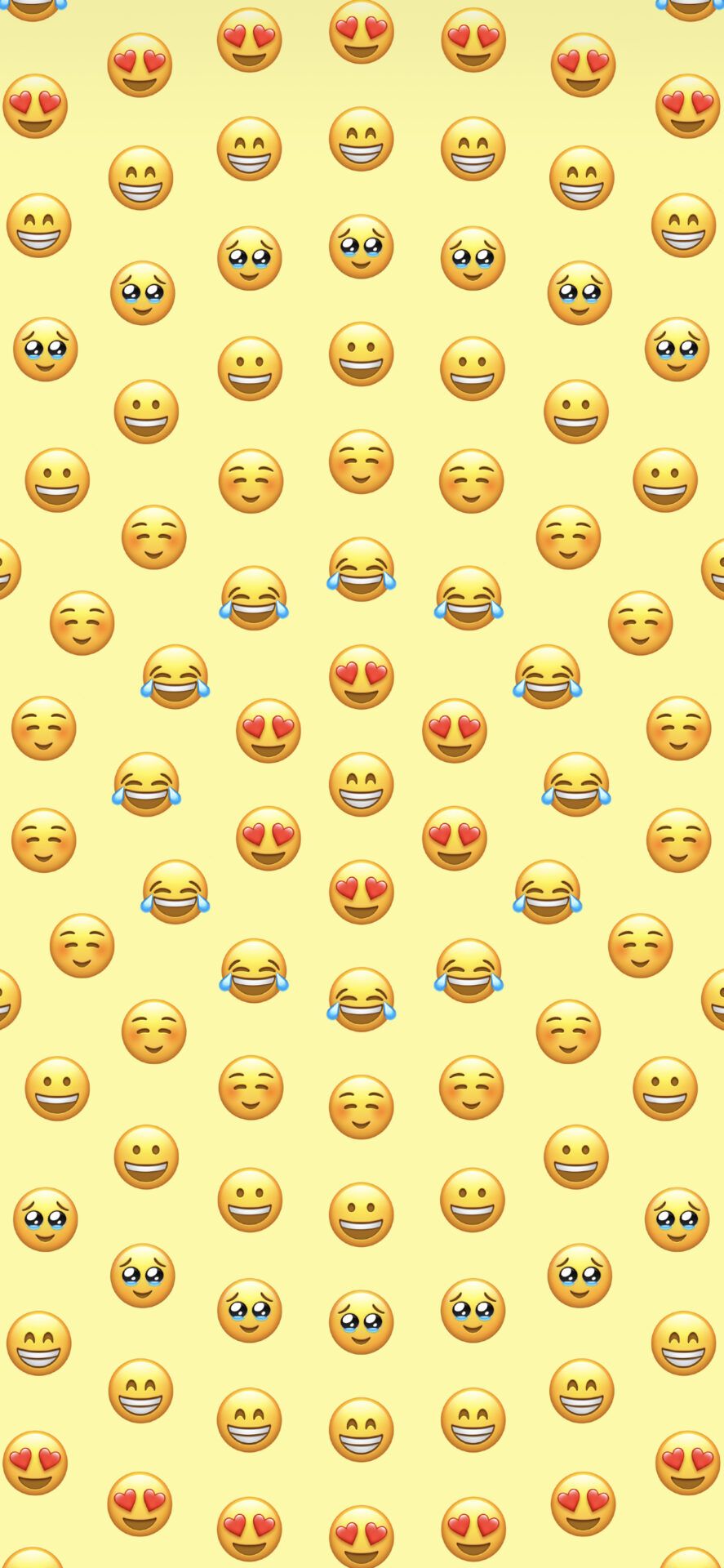 A wallpaper of emojis that are all different types of smiling and laughing - Emoji