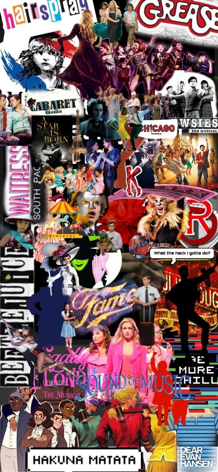 Collage of my favorite musicals - Broadway