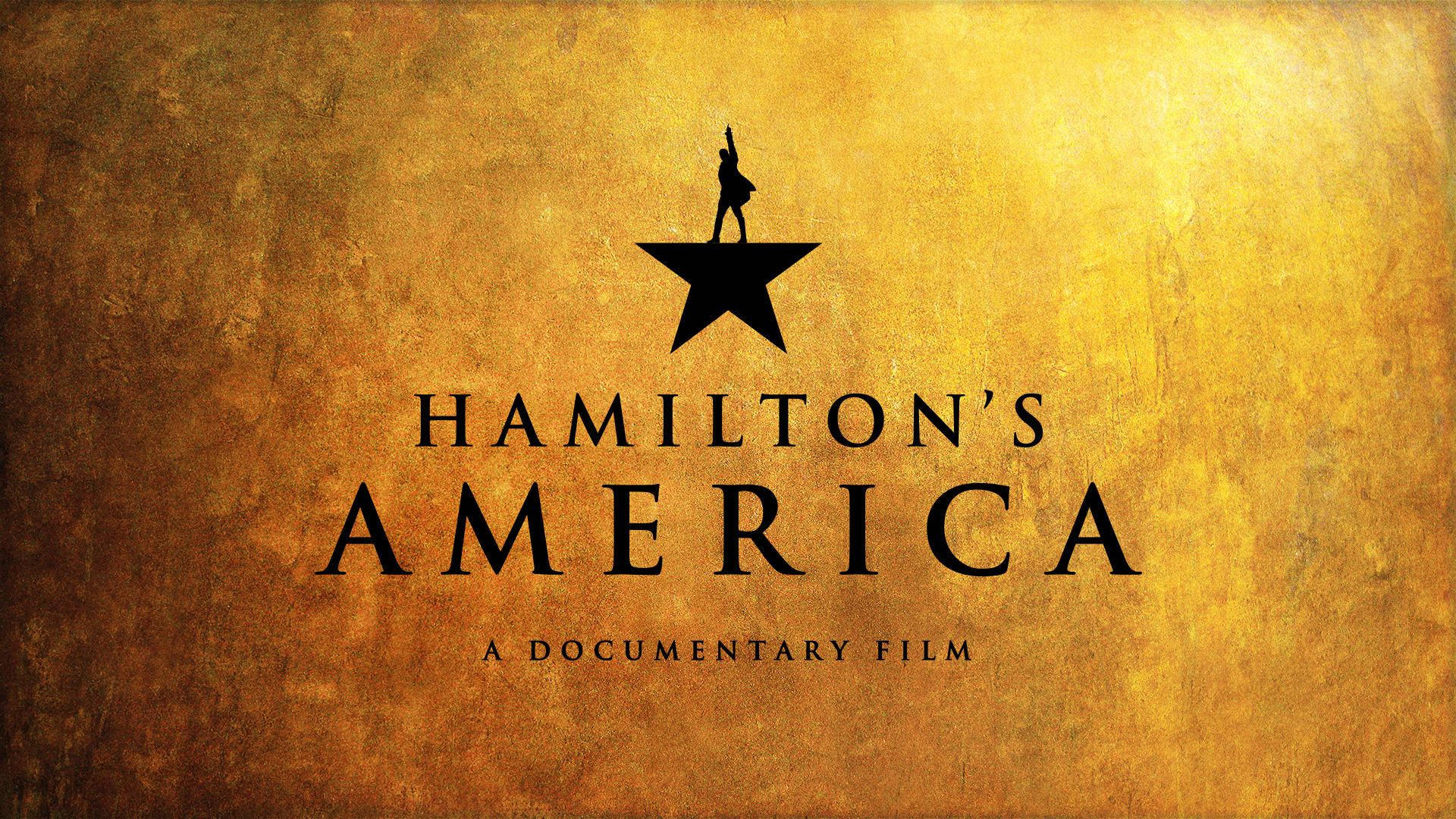 The poster for hamilton's america, a movie - Broadway