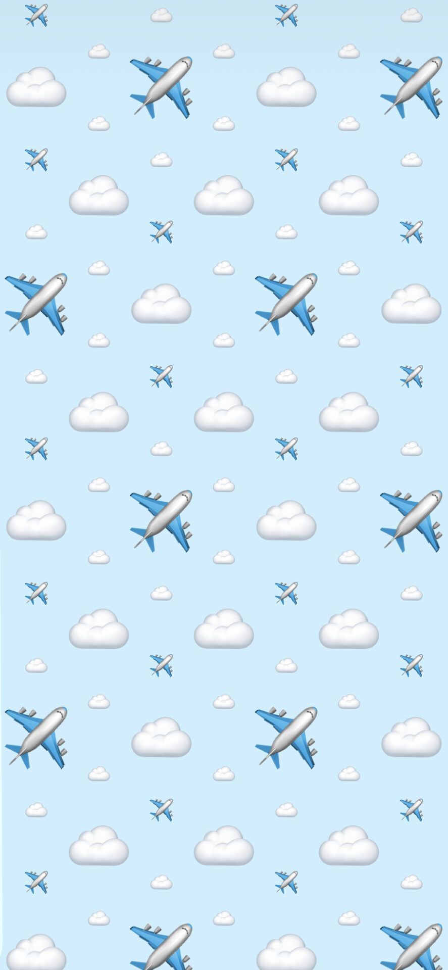 Airplane wallpaper for your phone - Emoji