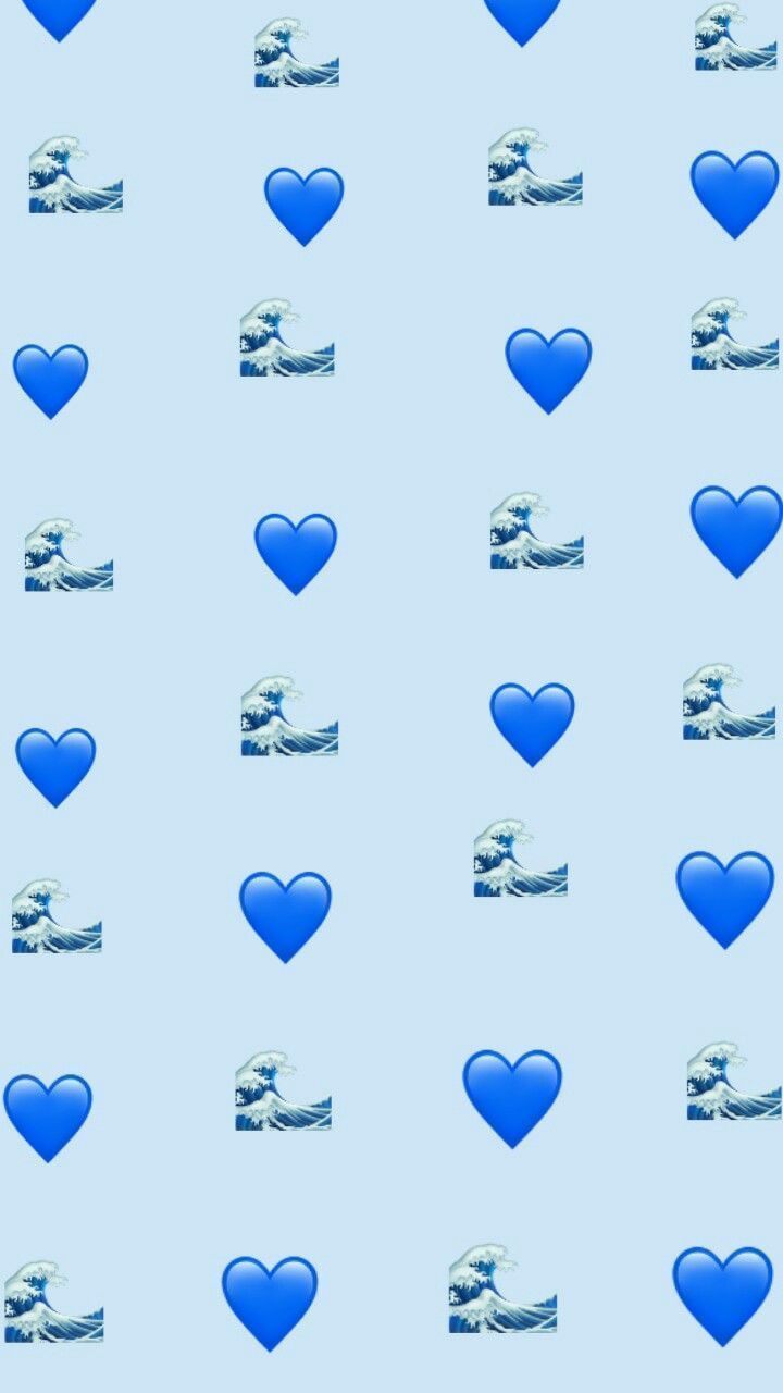Blue Emoji Wallpaper Free Blue Emoji Background