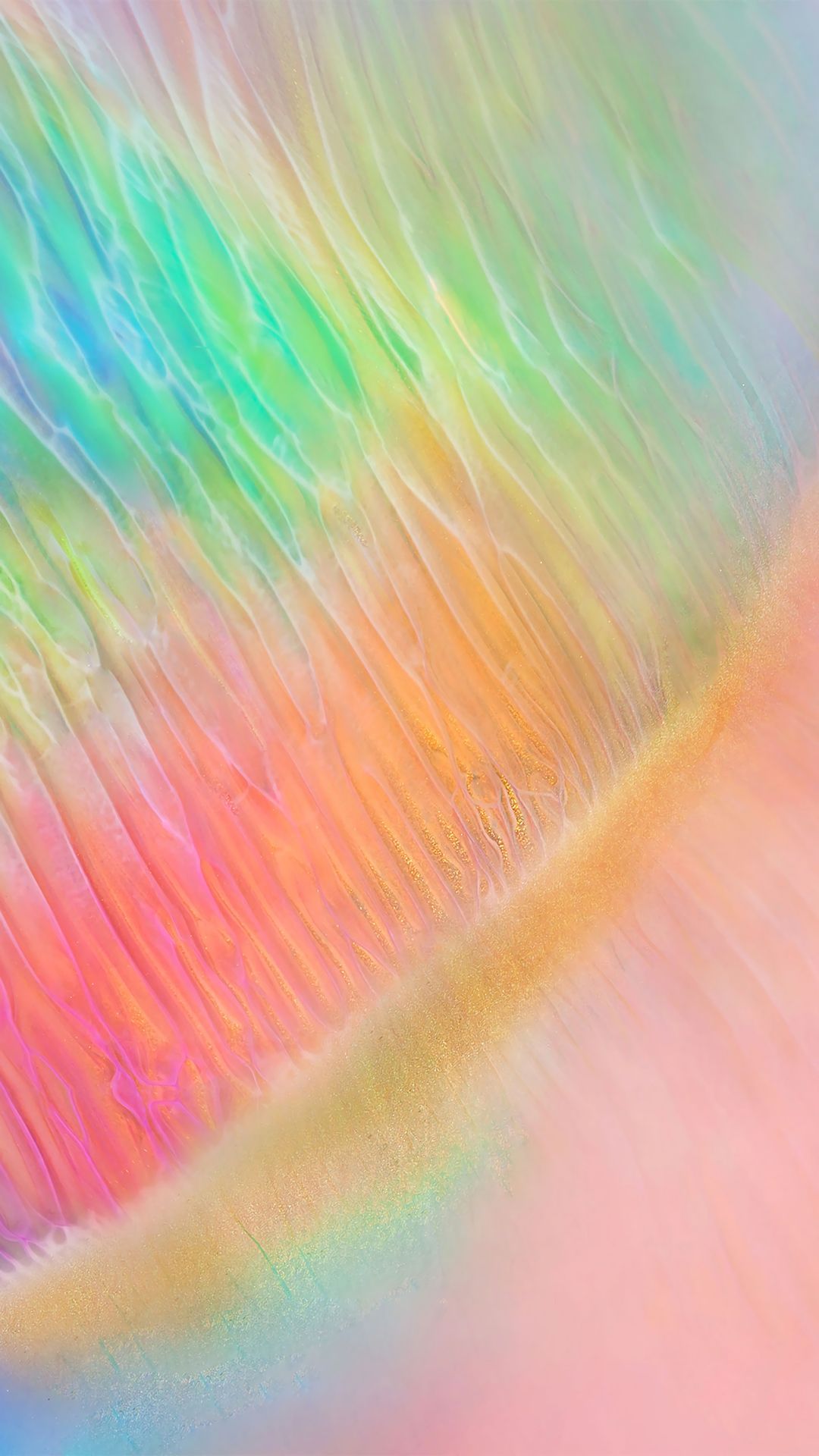 A close up of an abstract image with colorful lines - Phone, pink phone, colorful