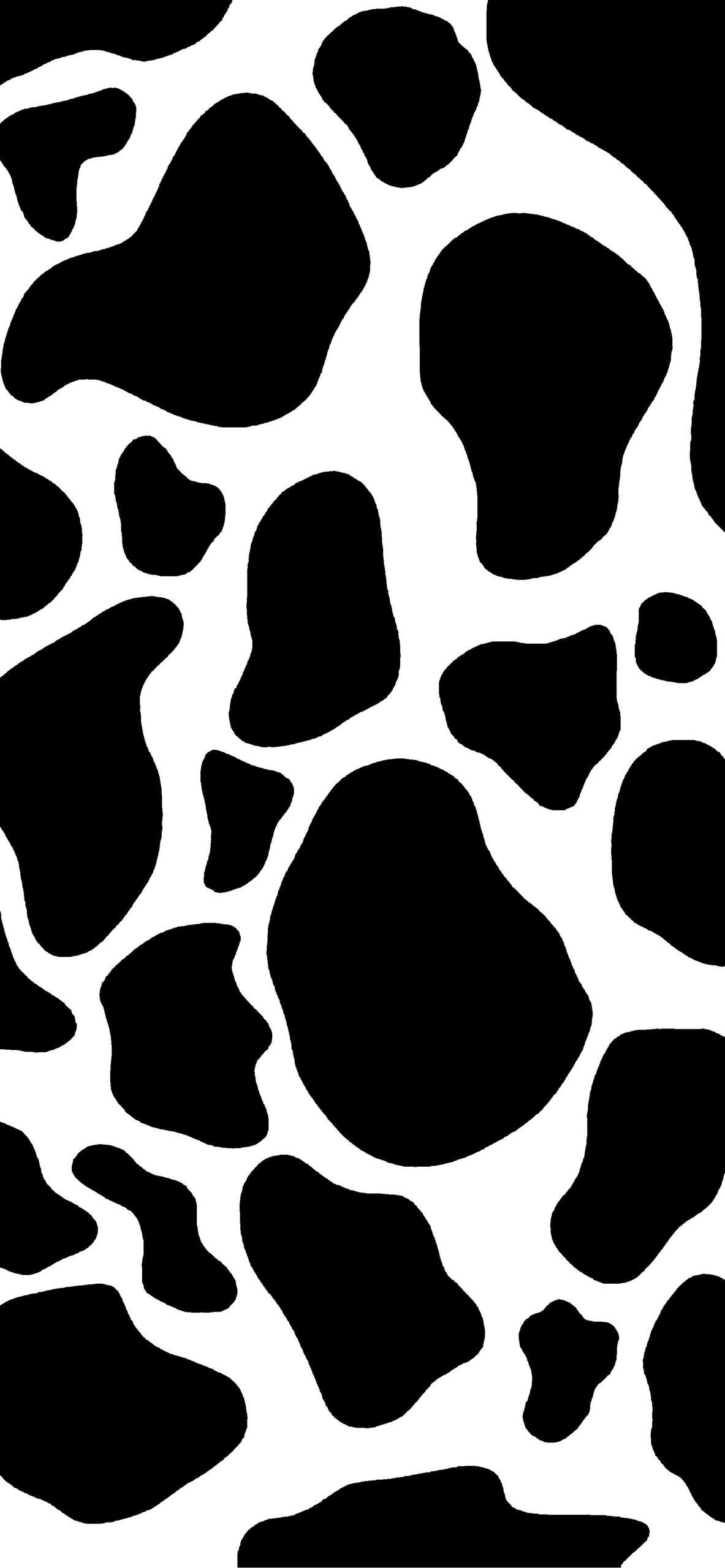 Cow Pattern Wallpaper Black And White Wallpaper for Phone