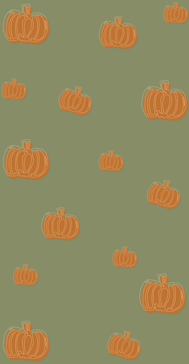 Pumpkin Wallpaper Ideas : Pumpkin Green Background Wallpaper