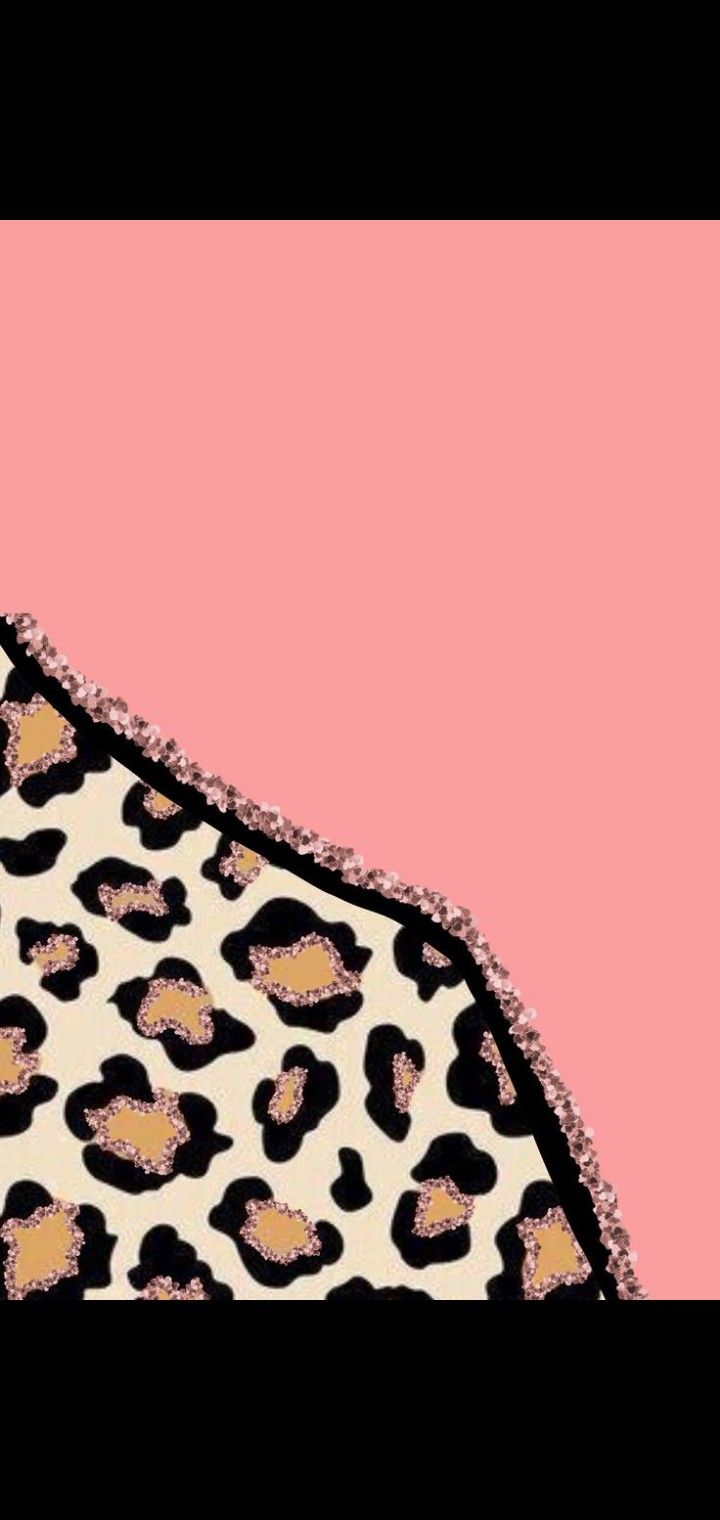 A leopard print pattern on pink background - Pattern